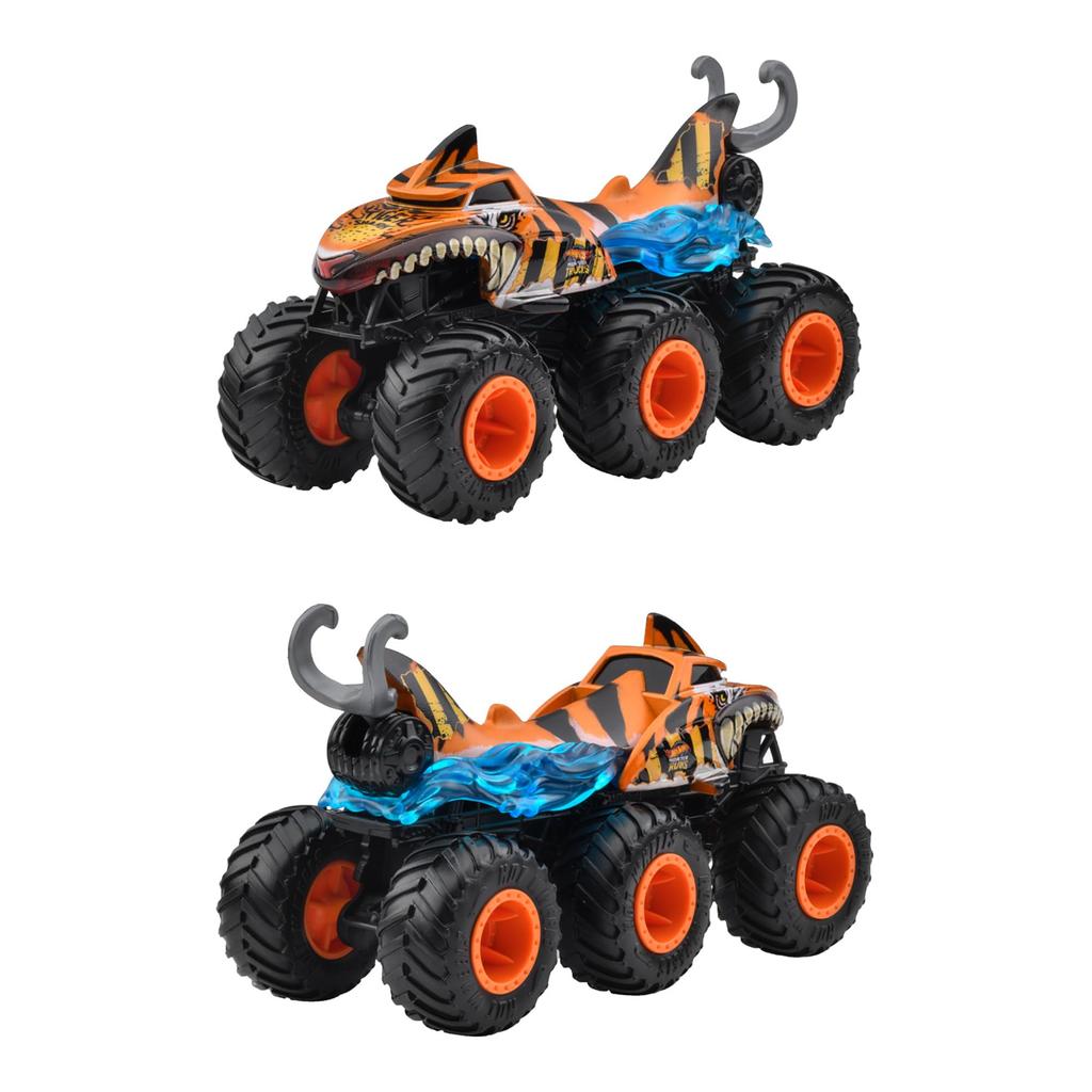 Hot Wheels Monster Truck Shark Vs. Dino Collection Set, Vehicle Toy, 6 Mini Cars, Ages 3 and Up, Multi-Purpose, JGD68