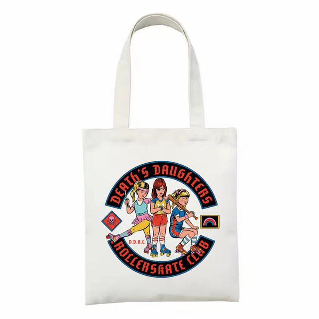 Женская парусиновая сумка для покупок Женская парусиновая сумка Сатана Дьявол Кот Эко-сумка Большая сумка Многоразовые сумки для покупок Женская сумка для покупок