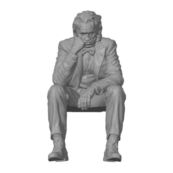 3D-печатная фигурка Мыслителя, Маленький расстроенный Клоун-сиделка на полку для гостиной, книжной полки, рабочего стола