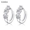 Женские серьги из медного сплава с цирконом Lindon - Серьги-подвески в подарок на свадебную вечеринку