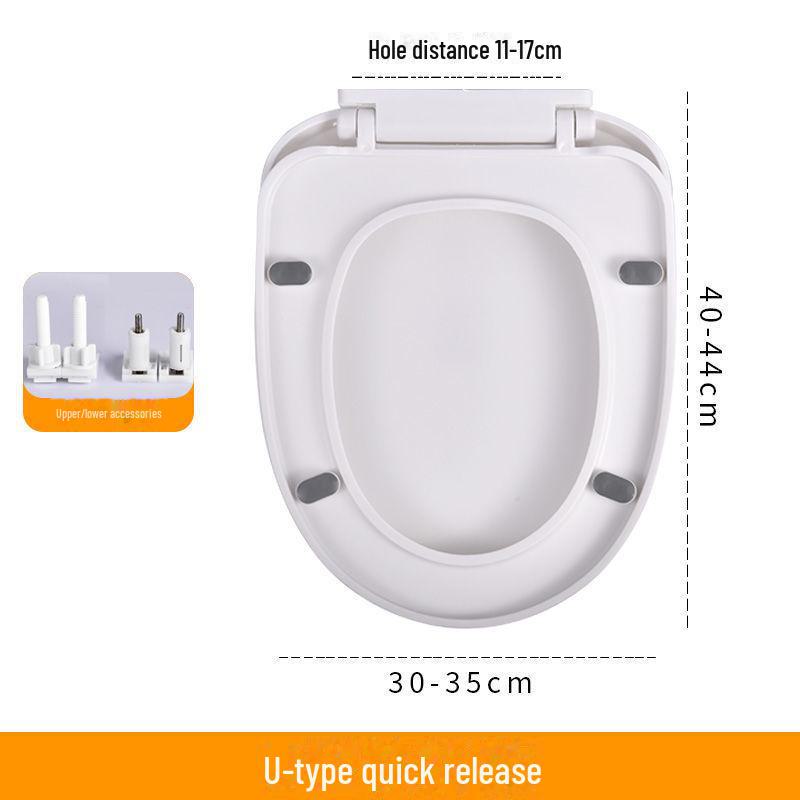 Универсальный быстроустанавливаемый чехол для сиденья унитаза с функцией замедления - утолщенные и удобные для домашнего хозяйства аксессуары