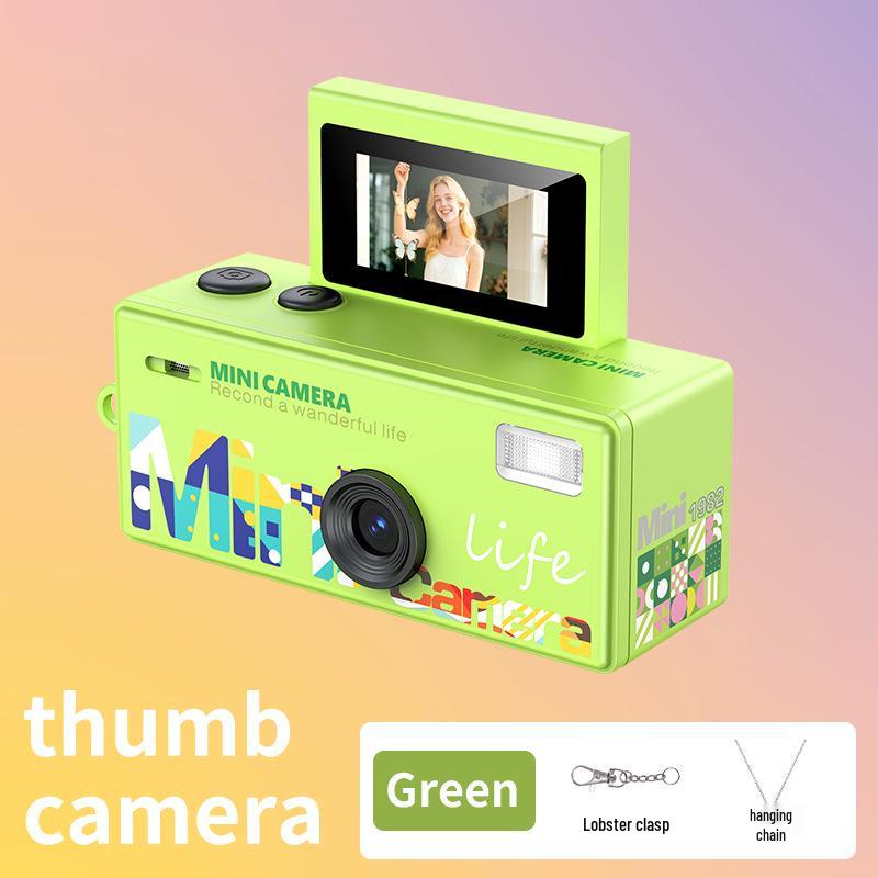 Retro Flip Screen Mini Digital Camera for Kids - Portable and Compact