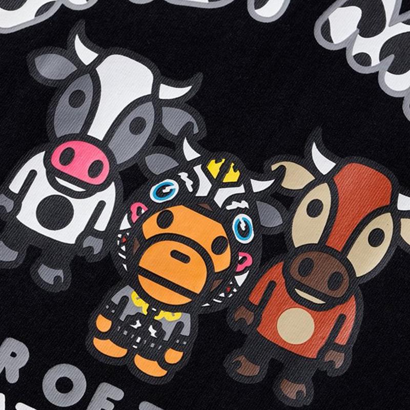 A BATHING APE T-Shirts Men's Crew Neck Moderate 2H20-110-001