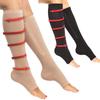 Компрессионные носки унисекс без пальцев, носки до колена с боковой молнией, профилактические носки