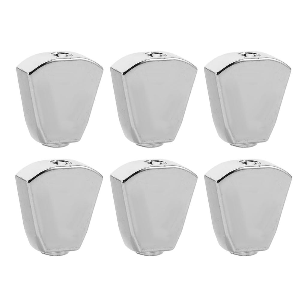 ERINGOGO Metal Guitar Set of for Electric and Folk Durable Replacement Silver Knobs, 6, Guitars, Parts,