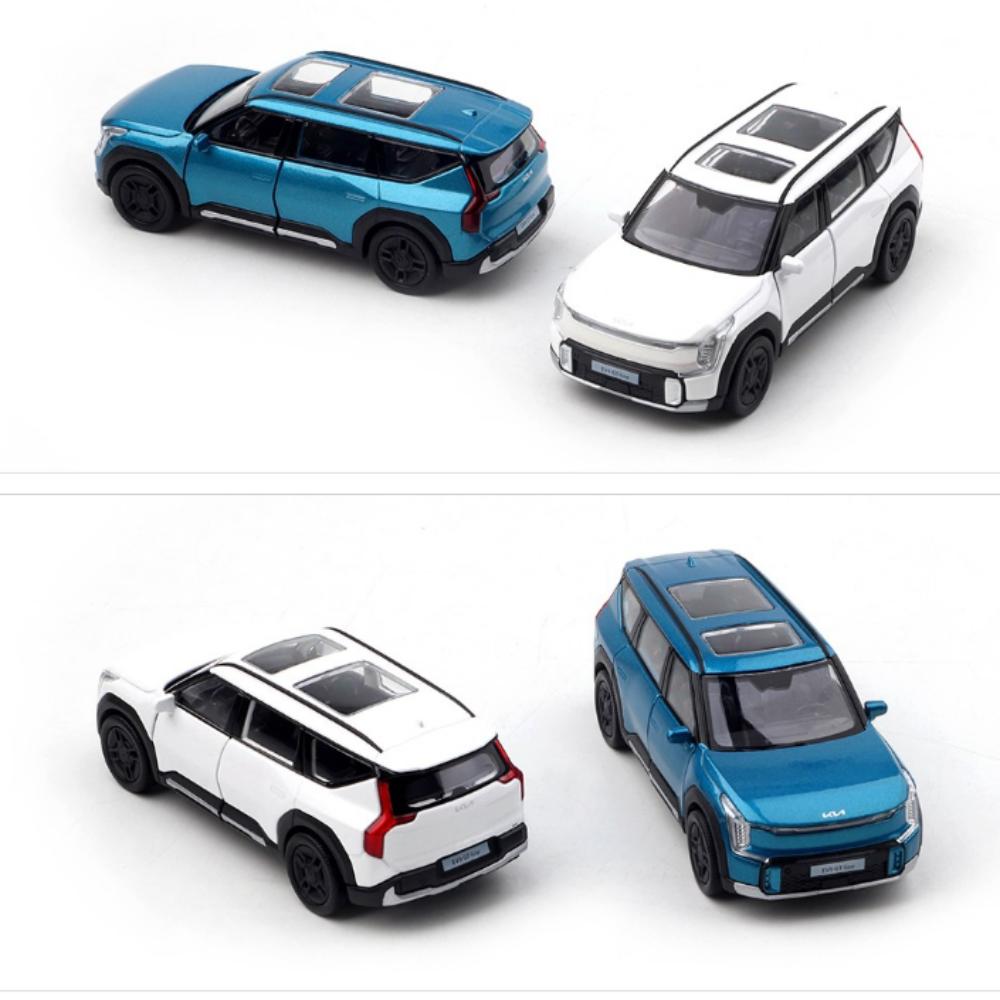 Велли 1:38 Kia EV9 Fullback, Синий/Белый Литье под давлением, МиниКар