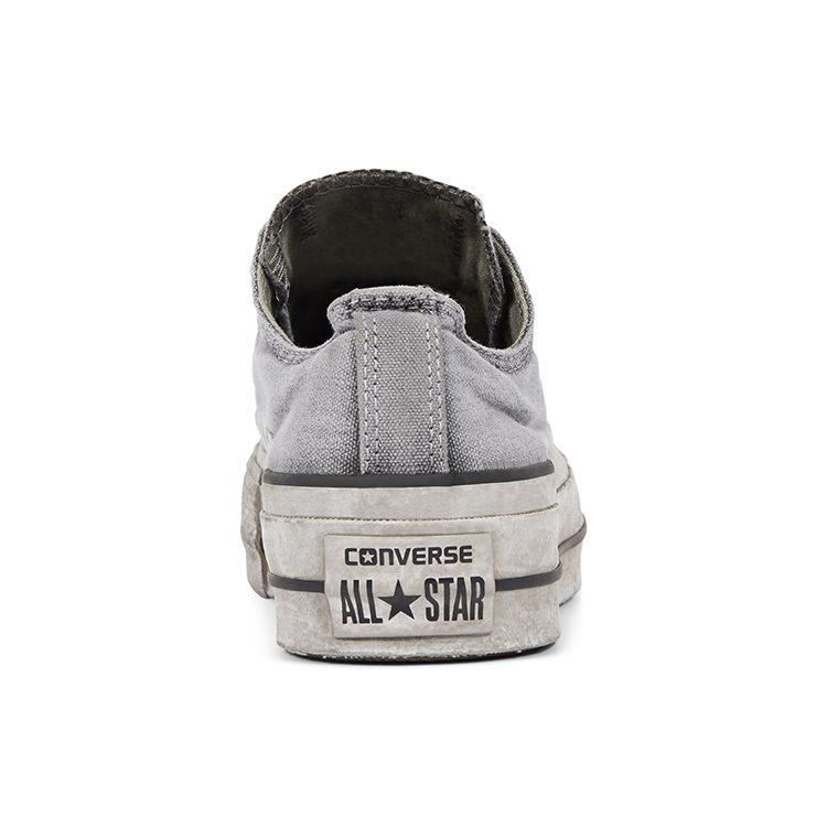 Кеды Chuck Taylor All Star Wmns Converse на платформе Low 'Smoked Canvas - Grey' Женские 563112C
