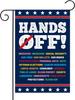 Hands Off Protest Social Security And Medicare Protest Double Garden Ag 12x18inch,Hands Off Ags for Outdoor Yard Decor G WZZ