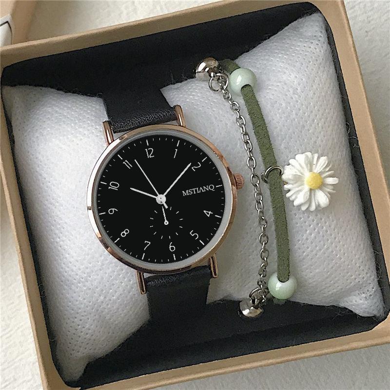 Niche Watch Female Style High Value Watch Junior High School Students Antique Style High Sense Small Fresh Student Quartz Watch