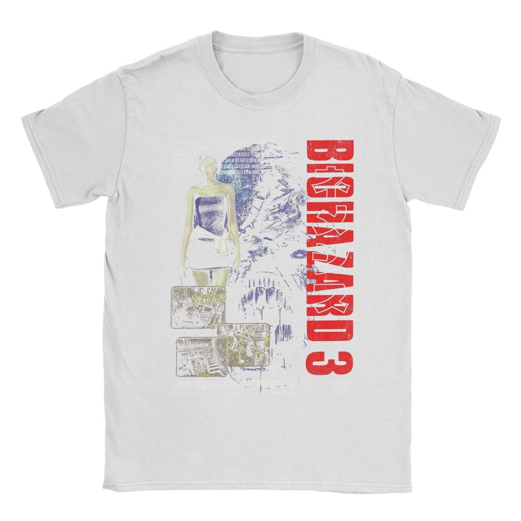 Мужская футболка Resident Evil Biohazard 3 100% хлопок Топы Винтажная с коротким рукавом Футболки с круглым вырезом Классические футболки