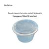 Одноразовые круглые прозрачные контейнеры для еды с крышками
