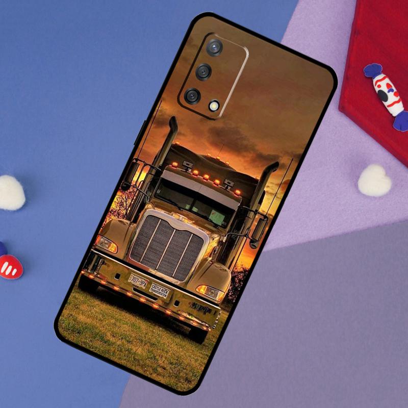 Cool Heavy Truck Car Case For Oppo A60 A80 A40 A6 A5 Pro A15 A16 A17 A57 A94 A74 A54 A76 A96 A18 A38 A58 A78 A98