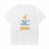 Java Дизайн Смешной Принт Футболка Унисекс Летняя Хлопковая Повседневная Крутая С Круглым Вырезом Хип-Хоп Футболка Дышащая Футболка с Коротким Рукавом