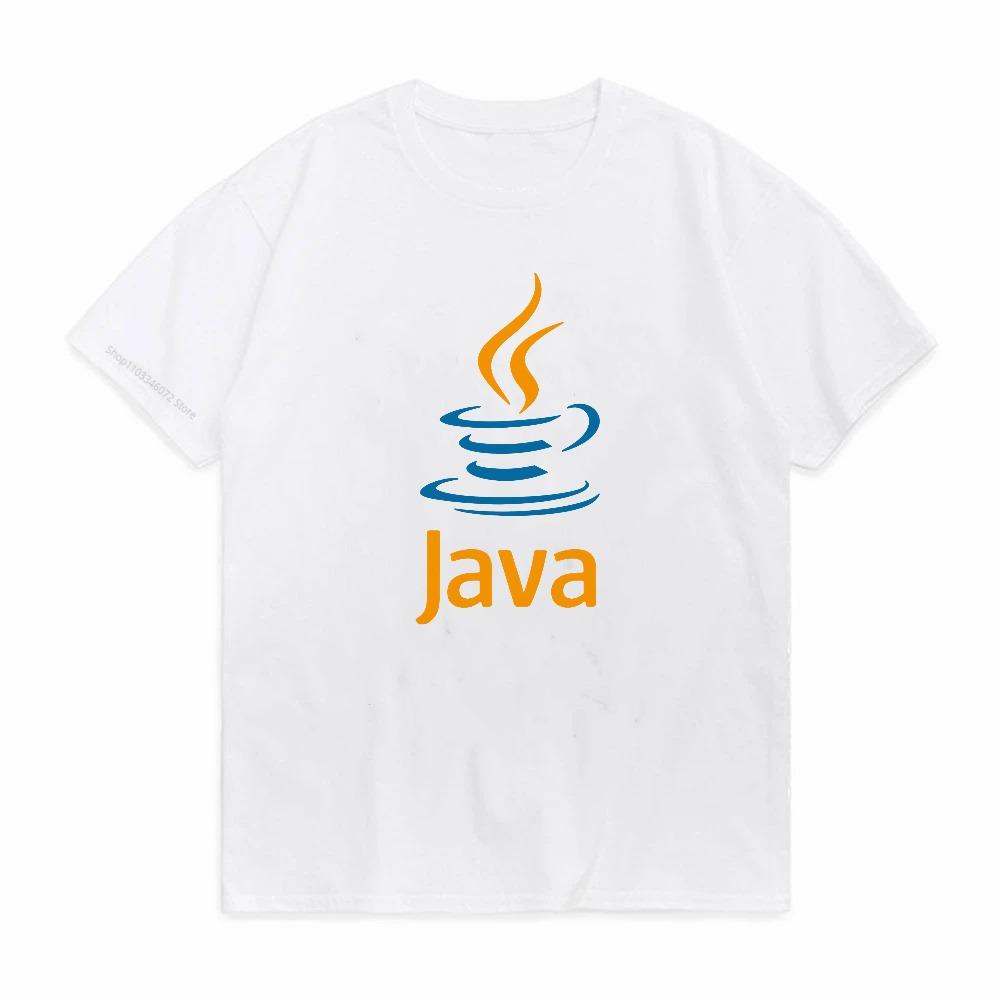 Java Дизайн Смешной Принт Футболка Унисекс Летняя Хлопковая Повседневная Крутая С Круглым Вырезом Хип-Хоп Футболка Дышащая Футболка с Коротким Рукавом