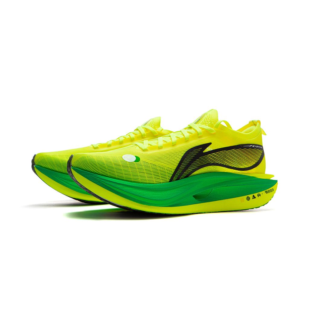 Кроссовки для бега Li Ning Feidian 5 Elite Ultra Light Technology Mesh Upper Professional Speed Training Cushioning, кроссовки для бега унисекс, желтые ARMV003-15