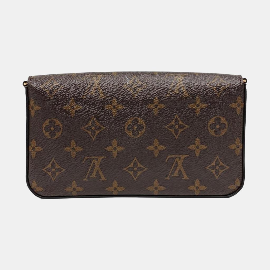 [Pre-Owned] Felicie Pochette Classic Monogram Coated Canvas And Leather Three-In-One Chain Bag - Very Good #U2QEZE