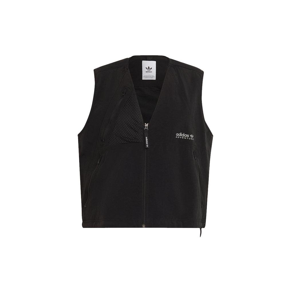 Adidas Originals Adventure Futura Vests Men's Black V neck Moderate Fishing H09056