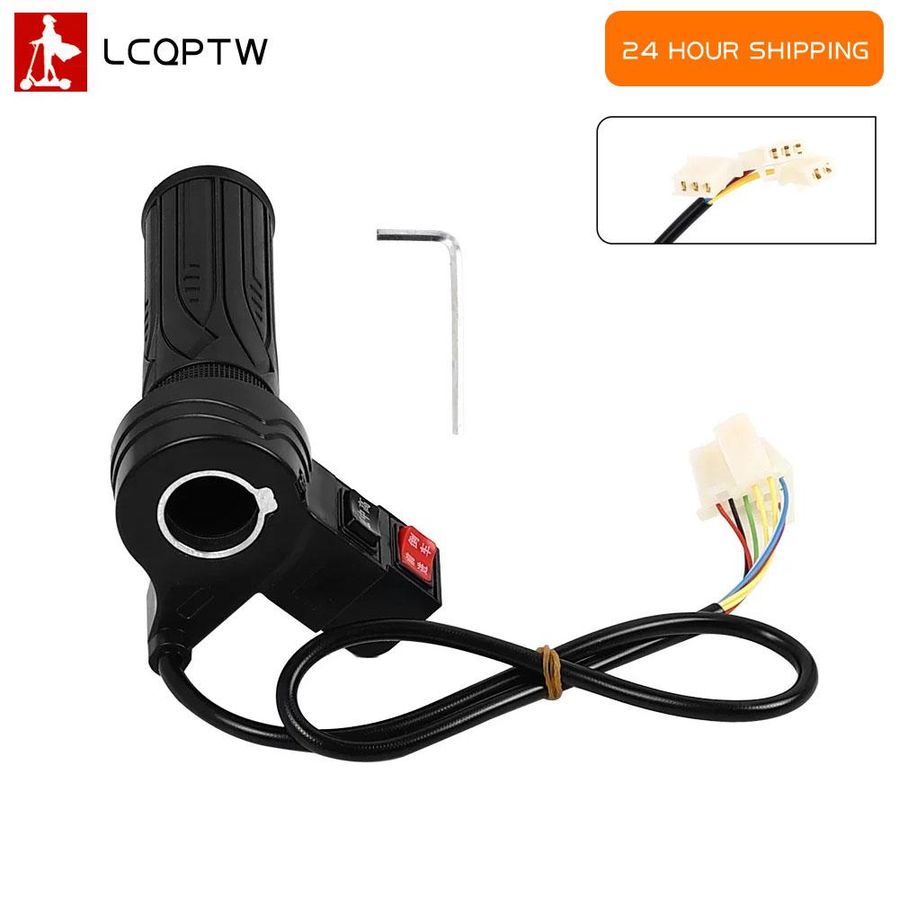 Twist Throttle Controller With Push High/Medium/Low Speed Forward And Reverse Botton For Ebike,E-Scooter Throttle Handle Grip