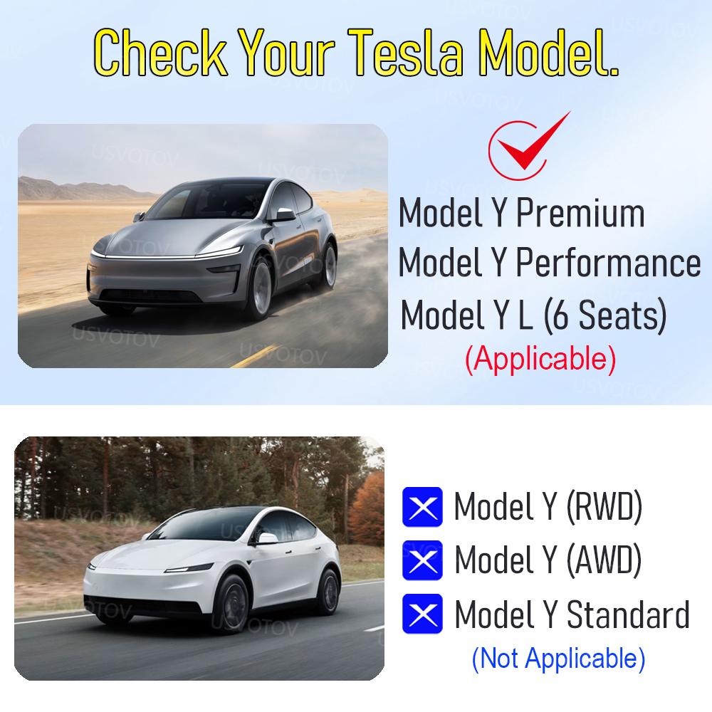for 2025 2026 Tesla Model Y Juniper Model Y L YL Trunk Mat Cargo Liner All Weather Rear Trunk Tailgate Mats Pad Trim Accessories