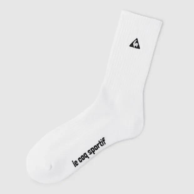 Набор из 2 пар носков с амортизацией, высокие, белые QR123ASC14