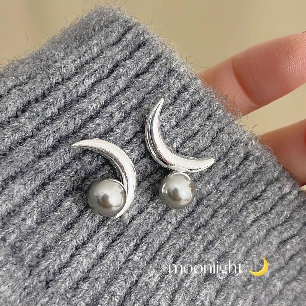 «Серьги-иглы Майяра 925»: "Янтарный жемчуг в стиле ретро для осени/зимы"