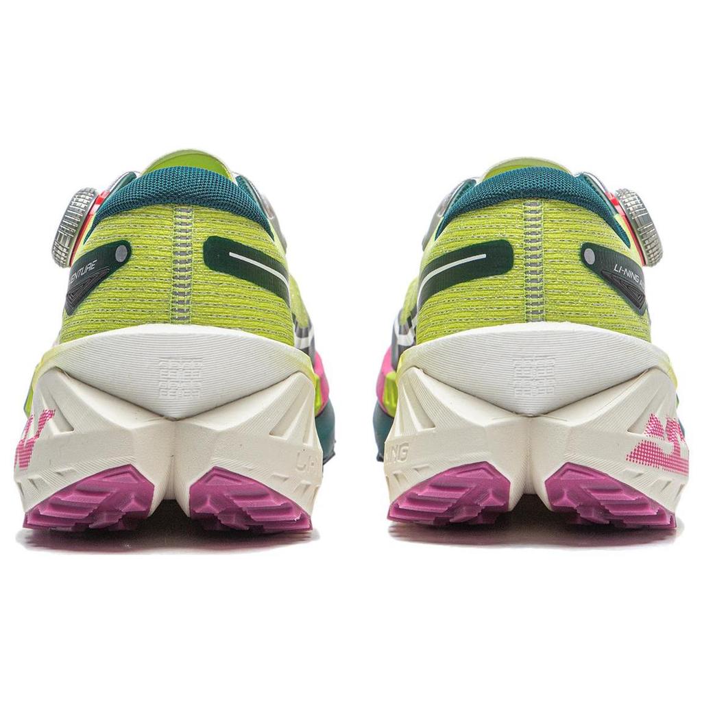 Li Ning Dilu Pro Нескользящие Устойчивые к истиранию Низкие Кроссовки для трейлраннинга Мужские Желто-зеленые ARNT001-4