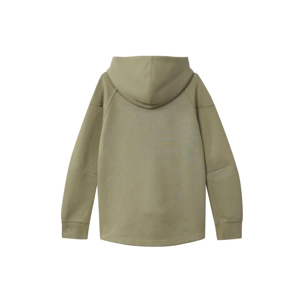 Nike Спортивная флисовая куртка Windrunner с принтом логотипа, спортивная тренировочная повседневная куртка с капюшоном на молнии, женские куртки оливково-зеленого цвета FB8339-276