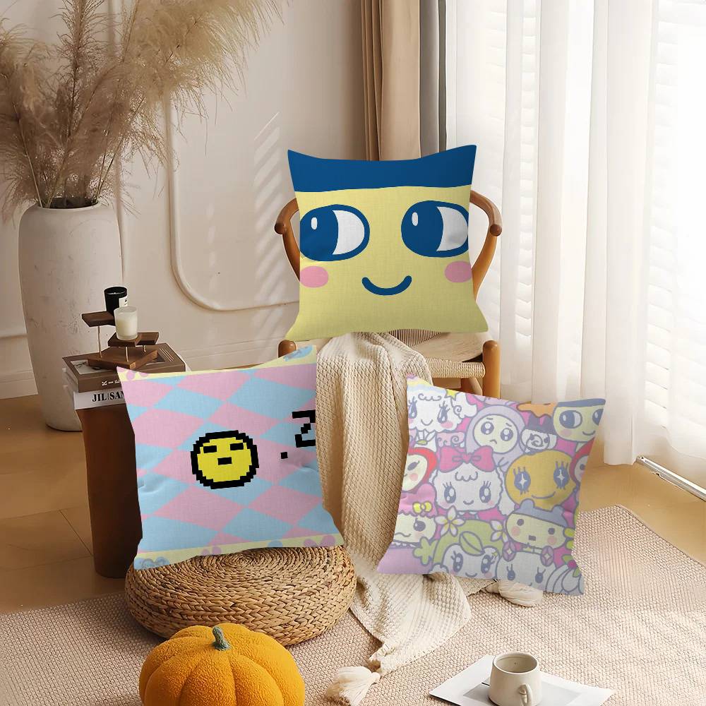 Pillow Gifts Home Office Furnishings Bedroom Sofa Car Cushion Cover case 45x45cm Classic toy brand Tamagotchi Cushion