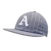 Retro striped letter flat brim baseball cap men and women summer trend street fashion versatile cap parent-child hat