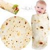 Детские товары Одеяло-буррито Тортилья Подарки для новорожденных Мальчиков Девочек Пеленки для душа Пледы Одеяла-пленка для малышей Фланель Тако Домашние животные
