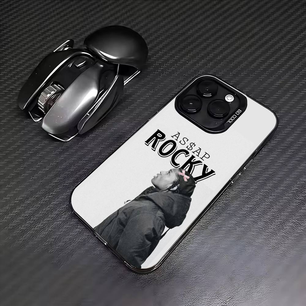 Американский рэпер ASAP Чехол для телефона iPhone 17,16,15,14,13,12,11 Plus,Pro Max, Цветной серебристый чехол для телефона