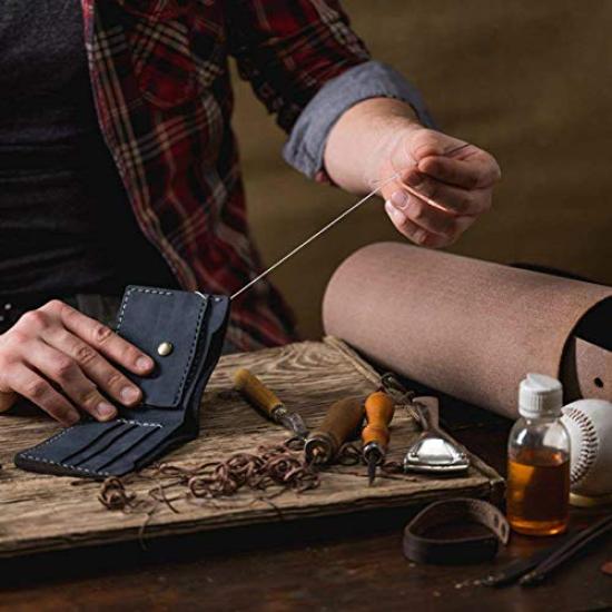 Вощеная нить для кожевенного ремесла, ручная швейная нить, вощеный шнур, плоская нить, белая вощеная нить, вощеная нить, самодельная вощеная нить для кожи