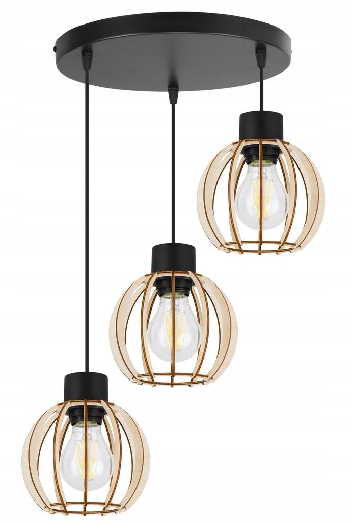MODERN WOODEN LED CEILING HANGING LAMP