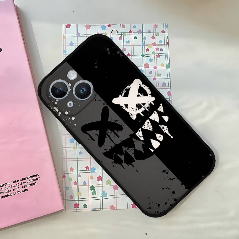 Чехол для телефона D-Devils-faces-S Для IPhone 1716 15 14 13 Pro Max 11 12 Mini X Xs XR Черный Силиконовый Чехол