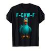 Европейские размеры Смешная футболка F-Caw-F Курица и Злой Петух Подходит для и Повседневной Одежды - Машинная Стирка Повседневная Футболка с Круглым Вырезом