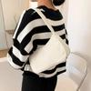 Solid Color Simple Corduroy Bag Women's Spring/Summer New Western Style Shoulder Small Square Bag Popular Fashion Underarm Bag