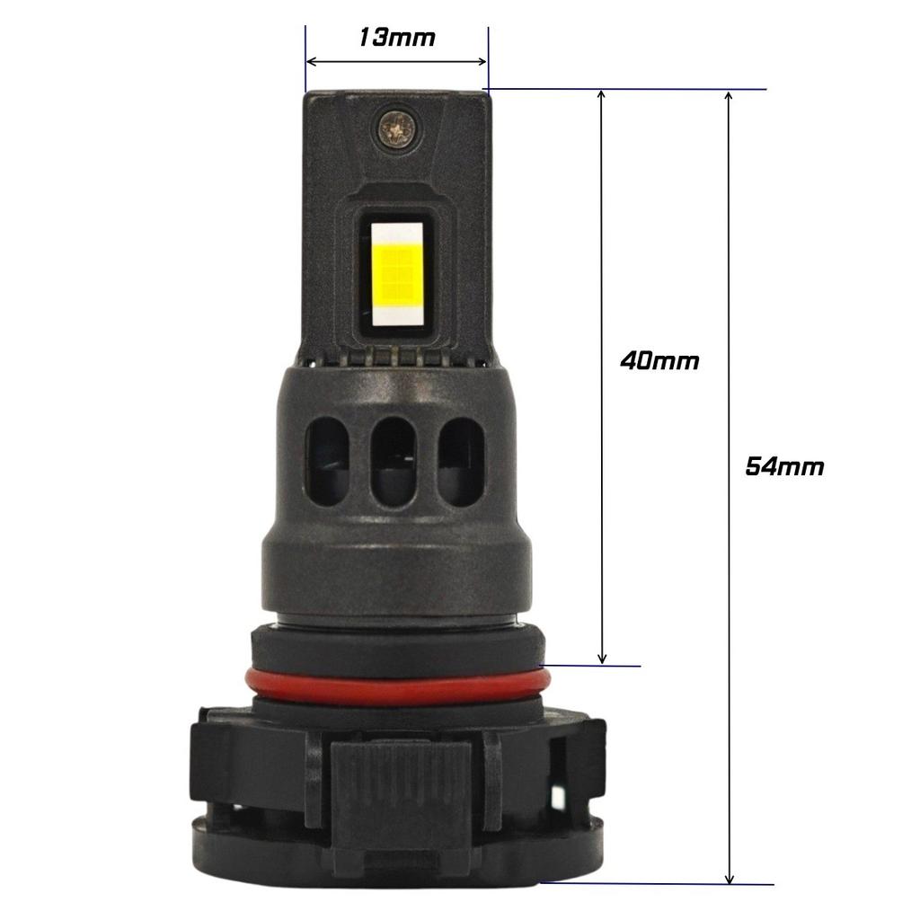 2 шт. Светодиодная лампа H16 PS24W 12-24V 4000лм CANBUS белая мощная внедорожная