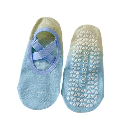 Градиентные носки No Show для женщин с противоскользящим силиконовым покрытием, носки для йоги, невидимые носки-лодочки с низким вырезом для фитнеса, танцев в помещении, спорта