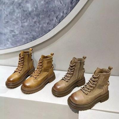 Универсальные ботинки Мартина на толстой подошве, тонкие, цвета ревеня, весна 2025, новые модные ретро, в британском стиле, локомотивные, рабочие ботинки