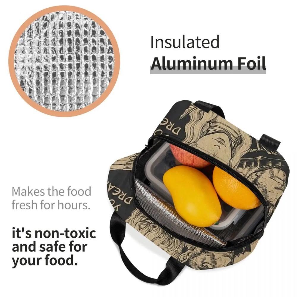 Japan Anime Berserk Insulated Lunch Bag for Women Kids Leakproof Food Boxes Thermal Lunch Box Tote