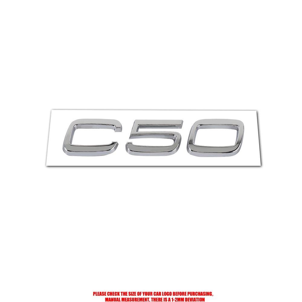 AABJE1 For VOLVO Rdesign C30 C50 C40 AWD D5 Accessories ABS Car Rear Trunk Emblem Auto Door Tail Mark Badge Decals Sticker Center Cover