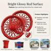 Trash Can Rim Cover, Modern Decorative Wheel Rim Cover, Spider-Spoke Style Wheel Rim Accessory for Standard Residential Garbage Bin