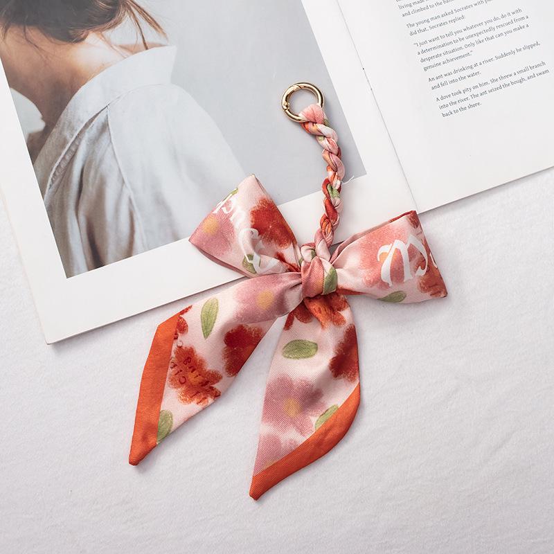 Detachable Bowknot Scarf Ribbon Bag Strap Charm