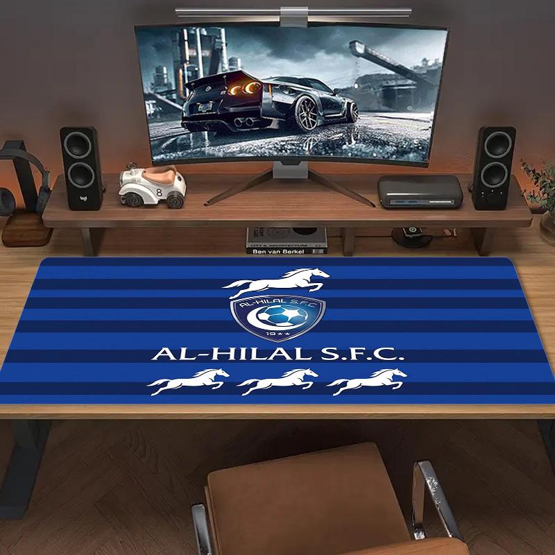 Al-Hilal SFC Color Mouse Pad Large Gaming Table Cushion Non-slip Laptop Tablet Big Mousepad XXL Mat Mini PC Playmat With Lock edge