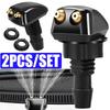 2PCS Universal Front Windshield Washer Wiper Nozzle Sprayer Sprinkler Water Spout Outlet For Toyota Mazda Hyundai Car Accessorie