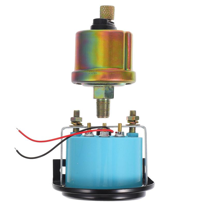 52Mm Mechanical Oil Pressure Gauge 12V for Automotive Vehicles Oil Pressure Monitoring Precise Readings Easy Installation