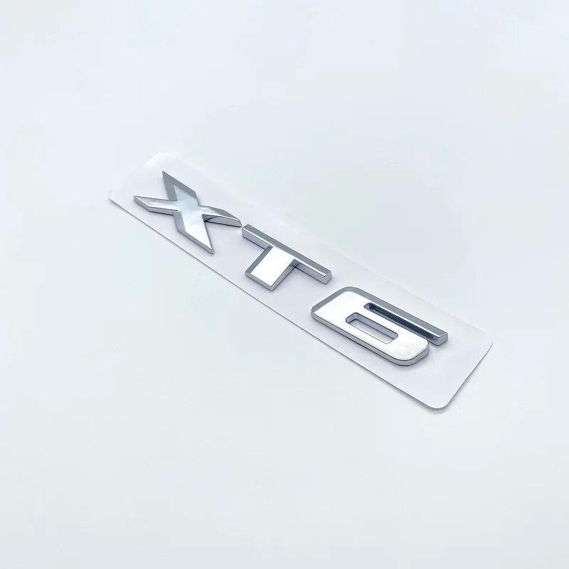3D буквы и цифры эмблема для Cadillac XT4 XT5 XT6 XTS AWD крышка багажника автомобиля заводская табличка логотип наклейка хром глянцевый черный