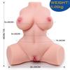 3D силиконовая секс-кукла из TPE с сексуальным декольте, вагиной, анальным сексом, игрушка для взрослых мужчин, наполненная жидким силиконом, более мягкая на ощупь.