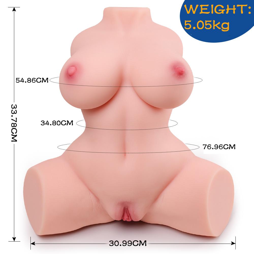 3D силиконовая секс-кукла из TPE с сексуальным декольте, вагиной, анальным сексом, игрушка для взрослых мужчин, наполненная жидким силиконом, более мягкая на ощупь.