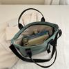 Trending Women Waterproof Nylon Tote Bag Large Capacity Lightweight Crossbody Bag for Student Work Travel Gym
